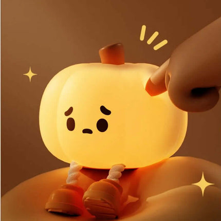 Cute Halloween Pumpkin Silicone Night Light Lamp Halloween Decor