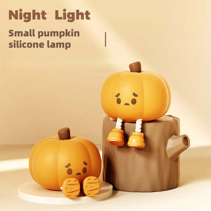 Cute Halloween Pumpkin Silicone Night Light Lamp Cute Pumpkin Style