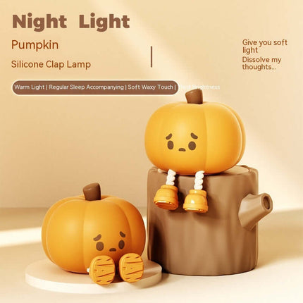 Cute Halloween Pumpkin Silicone Night Light Lamp Pumpkin Home Decoration