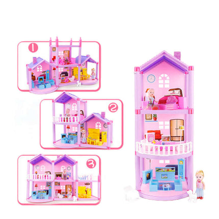 DIY Assembled Doll House portable gift box.