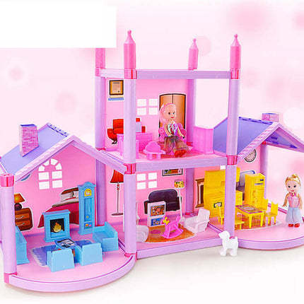 DIY Assembled Doll House creative building set.