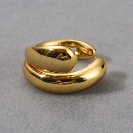 Double Layer Non Piercing Simple Ear Bone Clip Elegant Style elegant finish