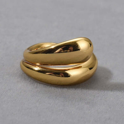 Double Layer Non Piercing Simple Ear Bone Clip Elegant Style close up