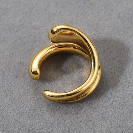 Double Layer Non Piercing Simple Ear Bone Clip Elegant Style lightweight clip