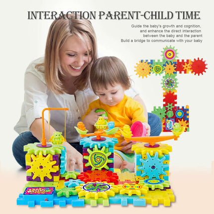 Electric Gears 3D Model Building Kits 82 pieces set.