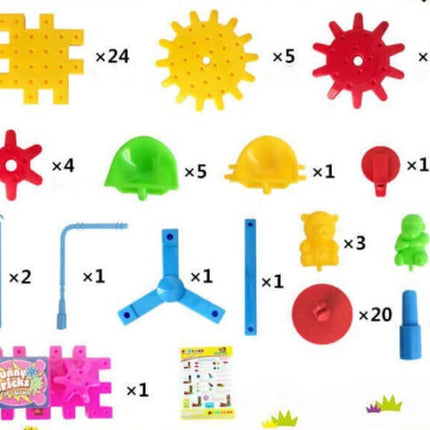 Electric Gears 3D Model Building Kits abs plastic material.