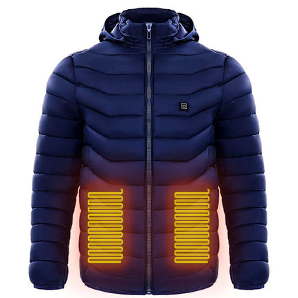 Electric Heated Waterproof Winter Puffer Jacket unisex fit