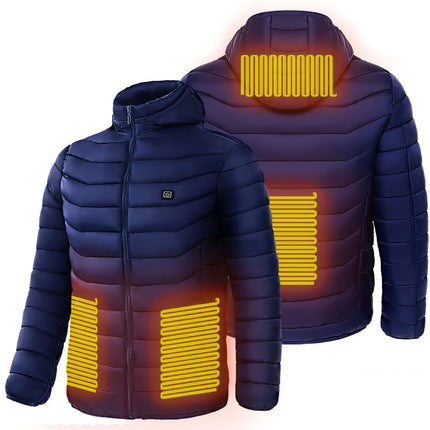 Electric Heated Waterproof Winter Puffer Jacket waterproof fabric