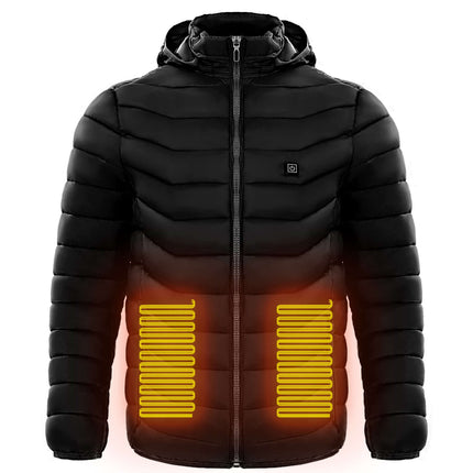 Electric Heated Waterproof Winter Puffer Jacket snowboarding activity