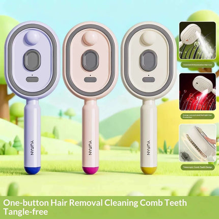 Electric Mist Detangling Hair Spray Brush Comfortable Ergonomic Design