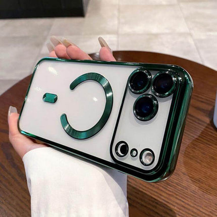 Electroplating MagSafe Phone Case for iPhone clean minimalist presentation leaving a pure and comfortable impression