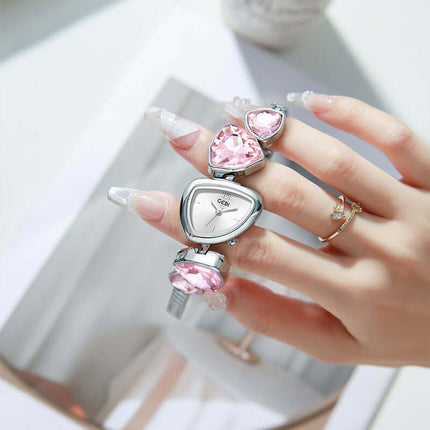 Crystal Bracelet Luxury Watch for Women front view