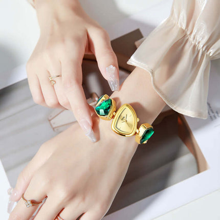 Crystal Bracelet Luxury Watch for Women slim 7.9mm profile