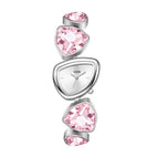 Silver Streak Pink Crystal