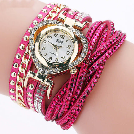 Diamond Heart Dial Bracelet Watch for Women party accessory