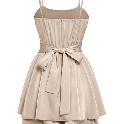 elegant solid color sling waist jumpsuit for women outfit waist