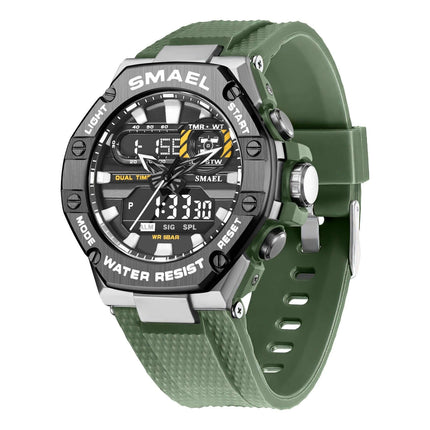 Premium Digital Alloy Sport Waterproof Watch For Men oversized dial