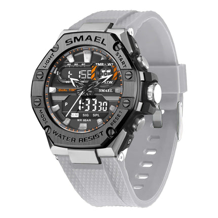 Premium Digital Alloy Sport Waterproof Watch For Men sports styling