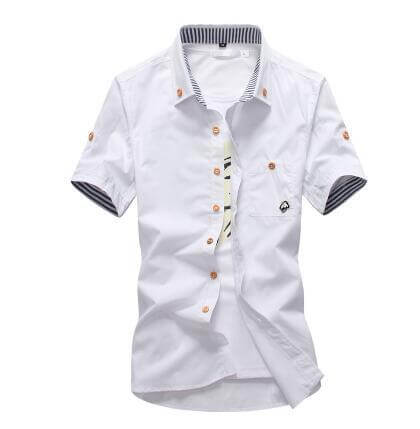 Embroidery Mens Shirts minimalist fashion presentation optimized for high-conversion e-commerce apparel listings