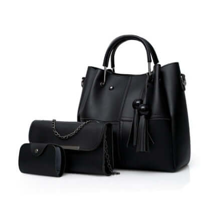 European American Fashion Tassels Mother Bag 3-Piece tassel elements.