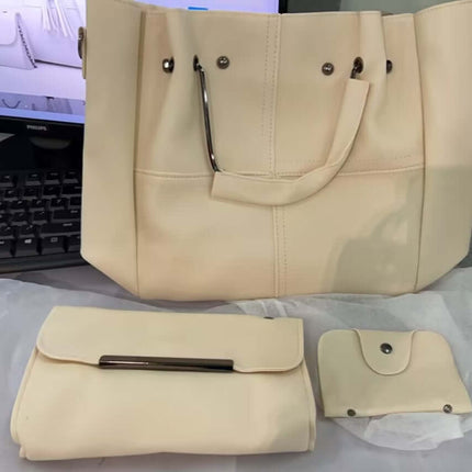 European American Fashion Tassels Mother Bag 3-Piece polyester lining.