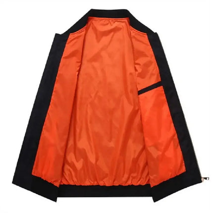 Extra Plus Size Mens Bomber Flight Jacket 12XL side profile