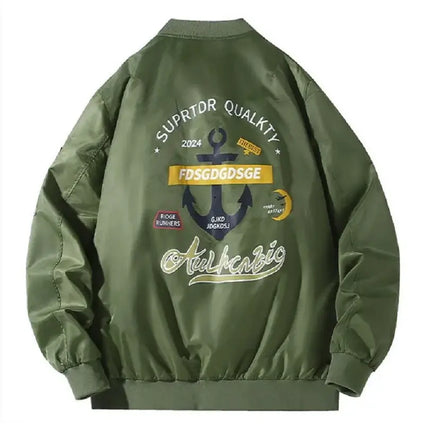 Extra Plus Size Mens Bomber Flight Jacket 12XL oversized fit display