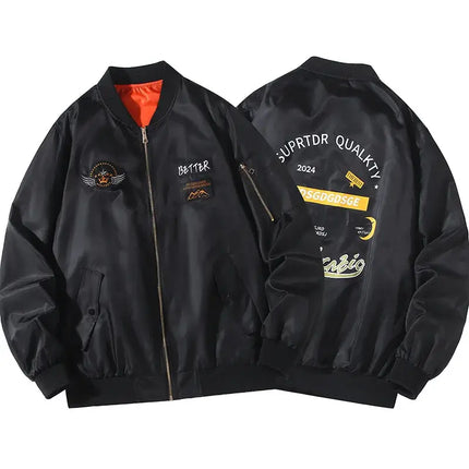 Extra Plus Size Mens Bomber Flight Jacket 12XL aviator inspired look