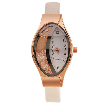 Eye Quicksand Oval Watch for Women trendy daily style