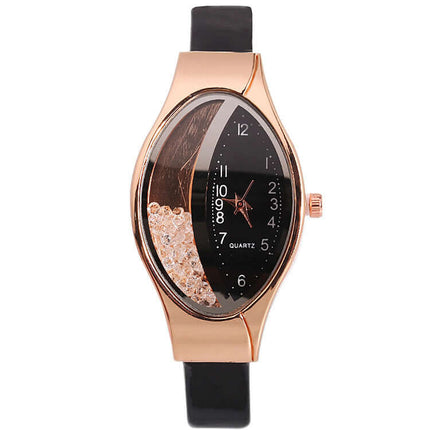 Eye Quicksand Oval Watch for Women eye shape dial