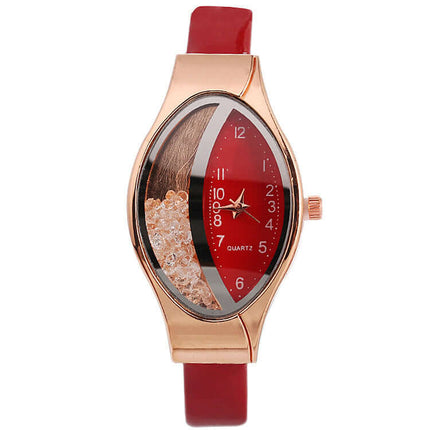 Eye Quicksand Oval Watch for Women lightweight wrist fit