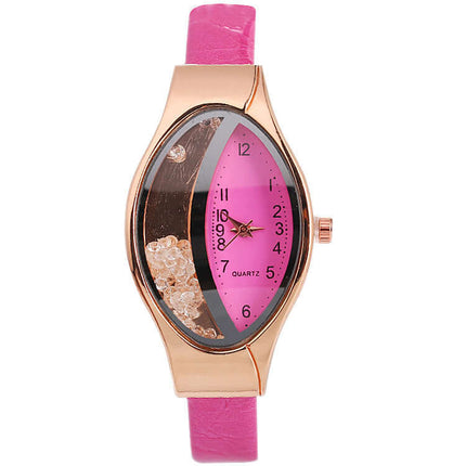Eye Quicksand Oval Watch for Women casual fashion look