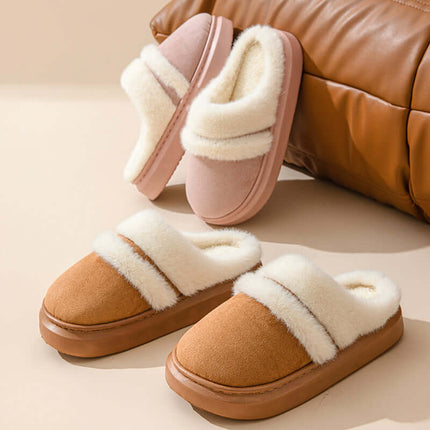 Fashion Warm Cotton Slippers pink cute cartoon design.