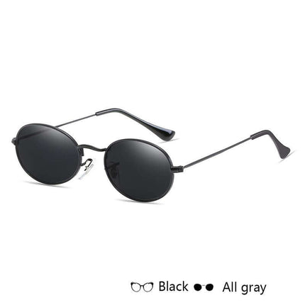 Fashion Women Oval Sunglasses small round glasses.