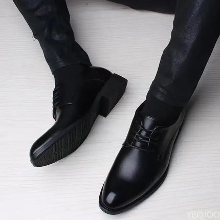 Fashionable Versatile Heightening Men Shoes 2025 side view