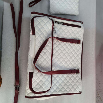 Fashionable Women's Thermal Lunch & Computer Storage Bag with detachable strap and small pouch, dimensions 42*32CM.