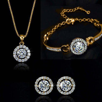 Floral Alloy Jewelry Set Necklace and Earrings floral pendant detail