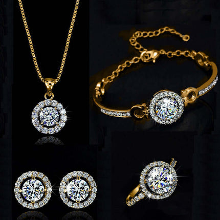 Floral Alloy Jewelry Set Necklace and Earrings earrings close-up
