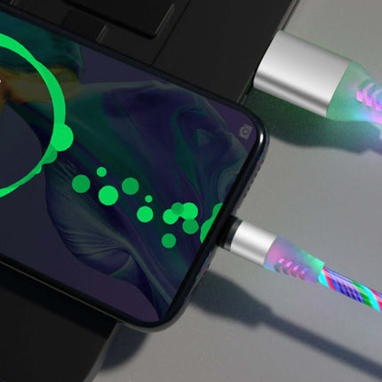 Flowing Light Magnetic Charging Cable for iPhone Type-C fast charging design