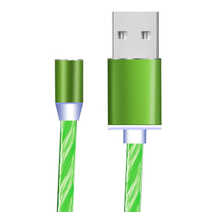 Flowing Light Magnetic Charging Cable for iPhone Type-C enhanced visibility charging cable