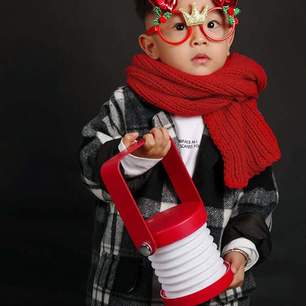 Foldable Touch Dimmable LED Night Light Portable Lantern side angle