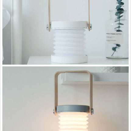 Foldable Touch Dimmable LED Night Light Portable Lantern elegant white
