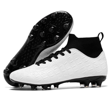 Football Mens High Top Shoes durable construction.