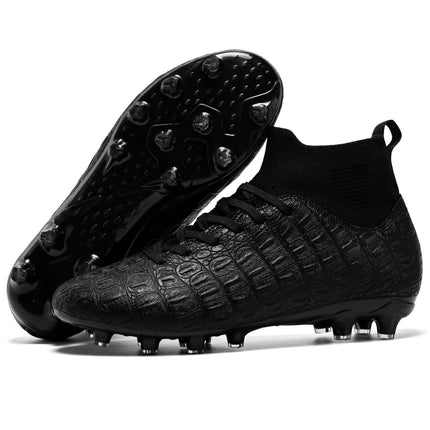 Football Mens High Top Shoes silver athletic shoes.
