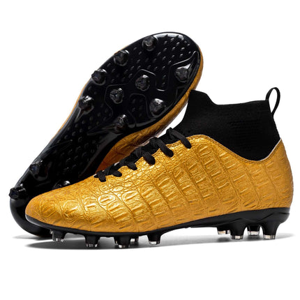 Football Mens High Top Shoes lace up front design.