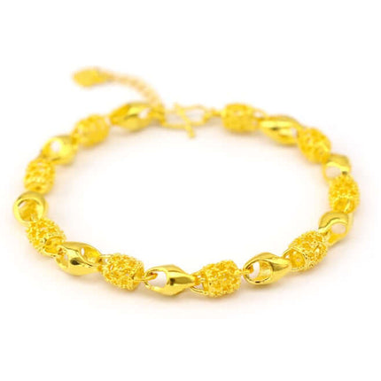 Gold Plated Brass Bracelet Elegant Jewelry gold finish