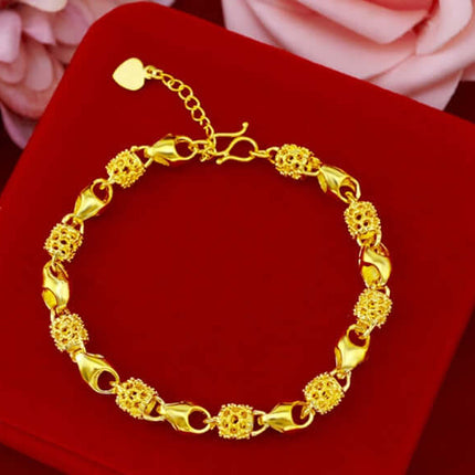 Gold Plated Brass Bracelet Elegant Jewelry luxury style