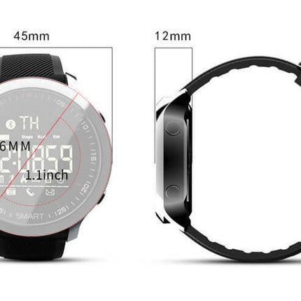 GW33 bluetooth smart watch with durable TPU band sports style