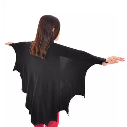 Halloween Bat Shaped Cape Kids Cosplay With Mask Kids Halloween Dress Up