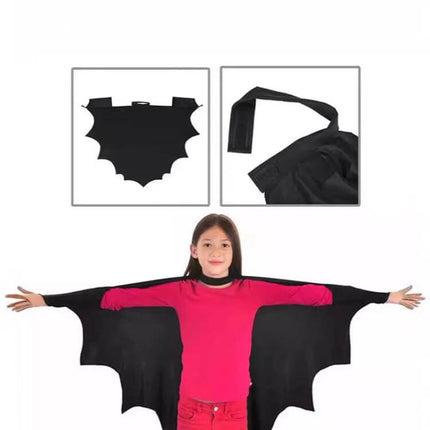 Halloween Bat Shaped Cape Kids Cosplay With Mask Halloween Cosplay Outfit